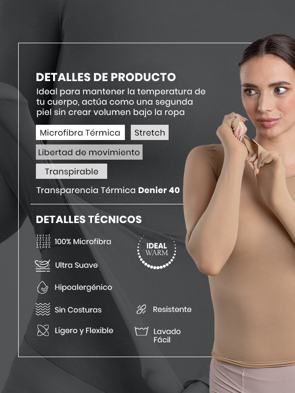 Chemisette termica manga larga