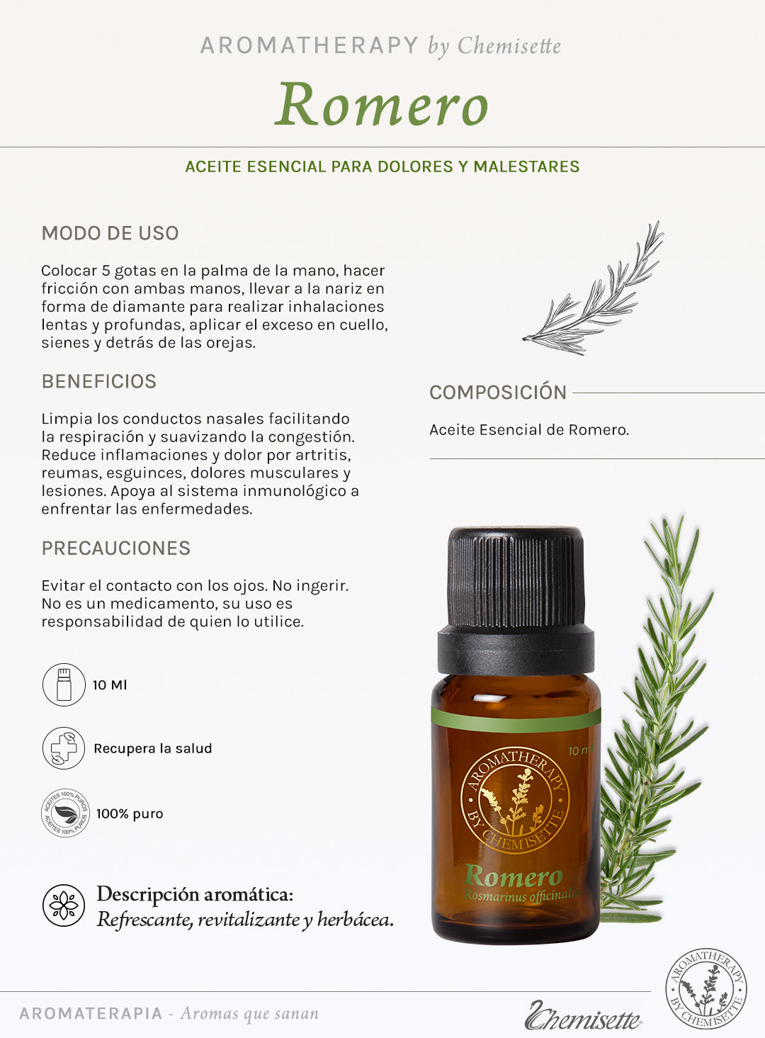 Romero Aceite Esencial