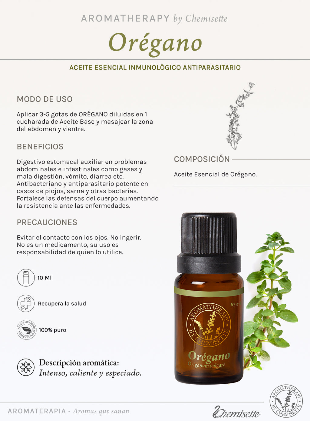Orégano Aceite Esencial