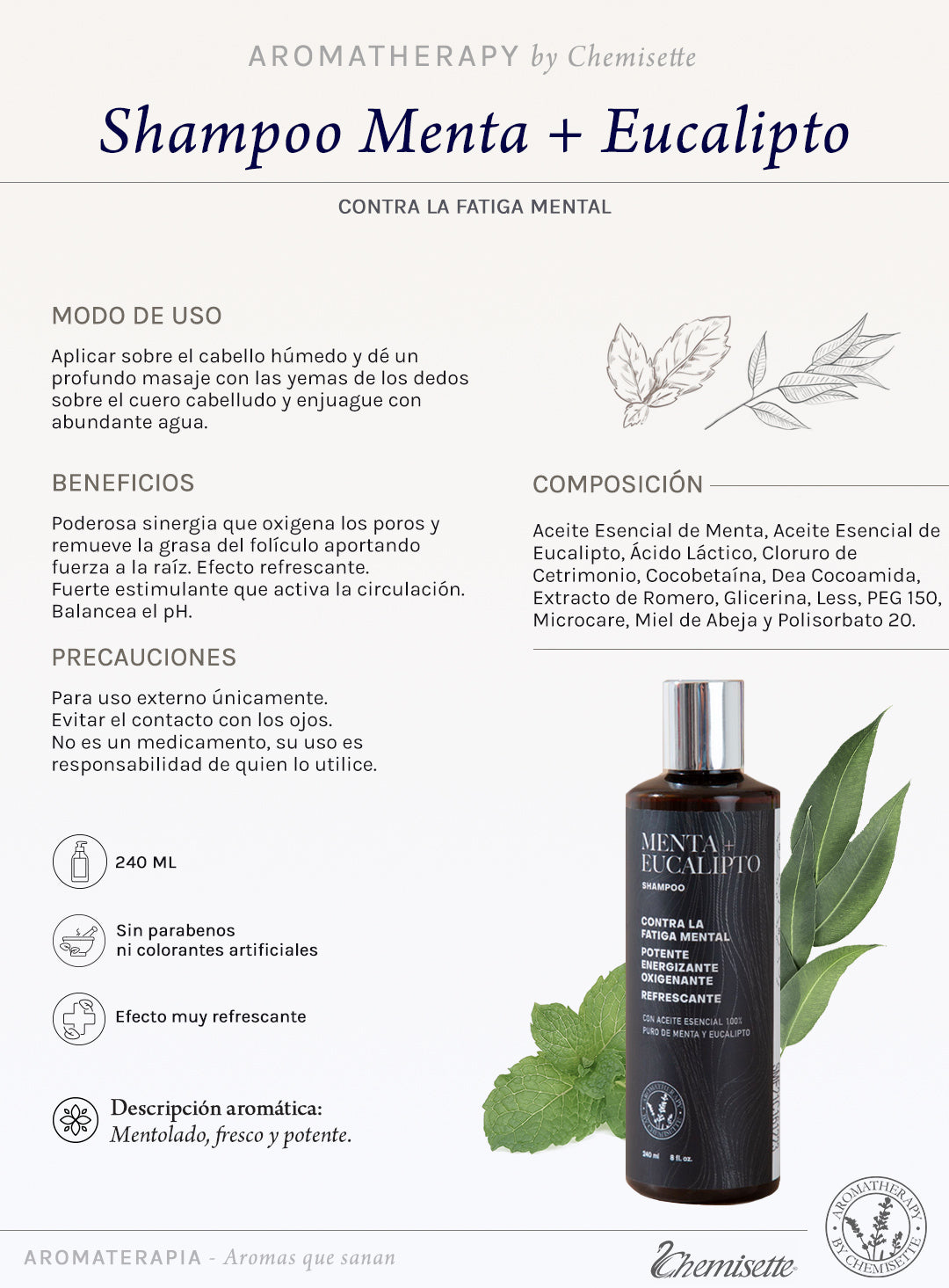 Shampoo Menta Eucalipto