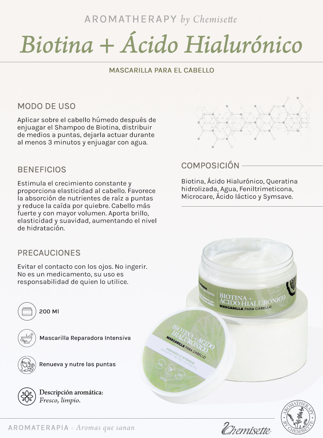 Mascarilla Biotina