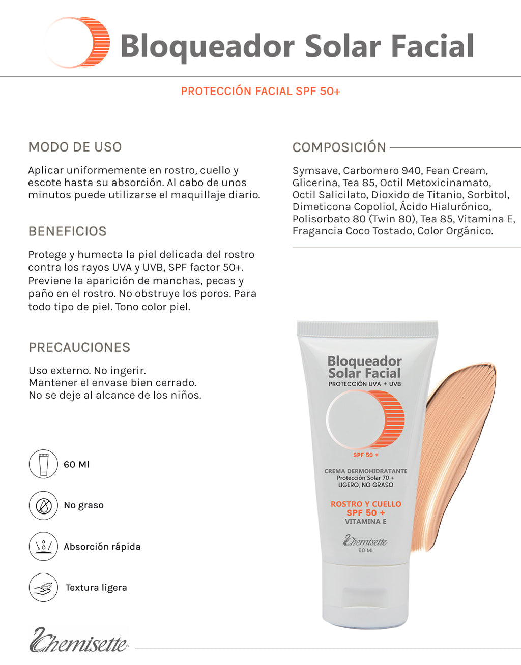 Protector Solar Facial 50