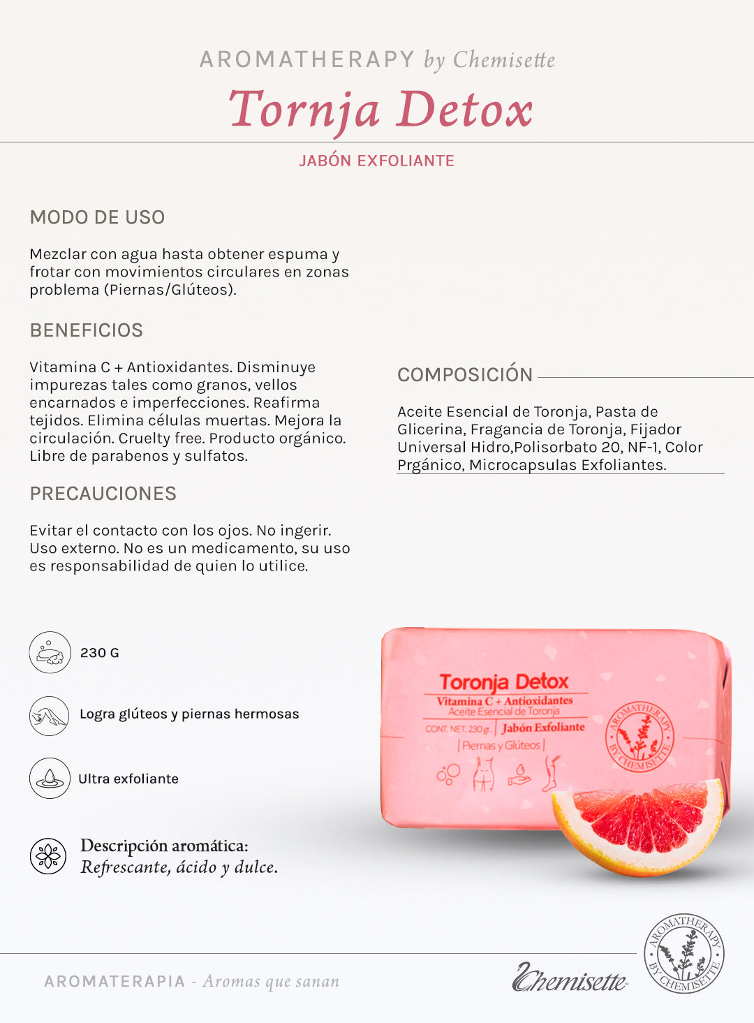 Jabón Exfoliante Toronja