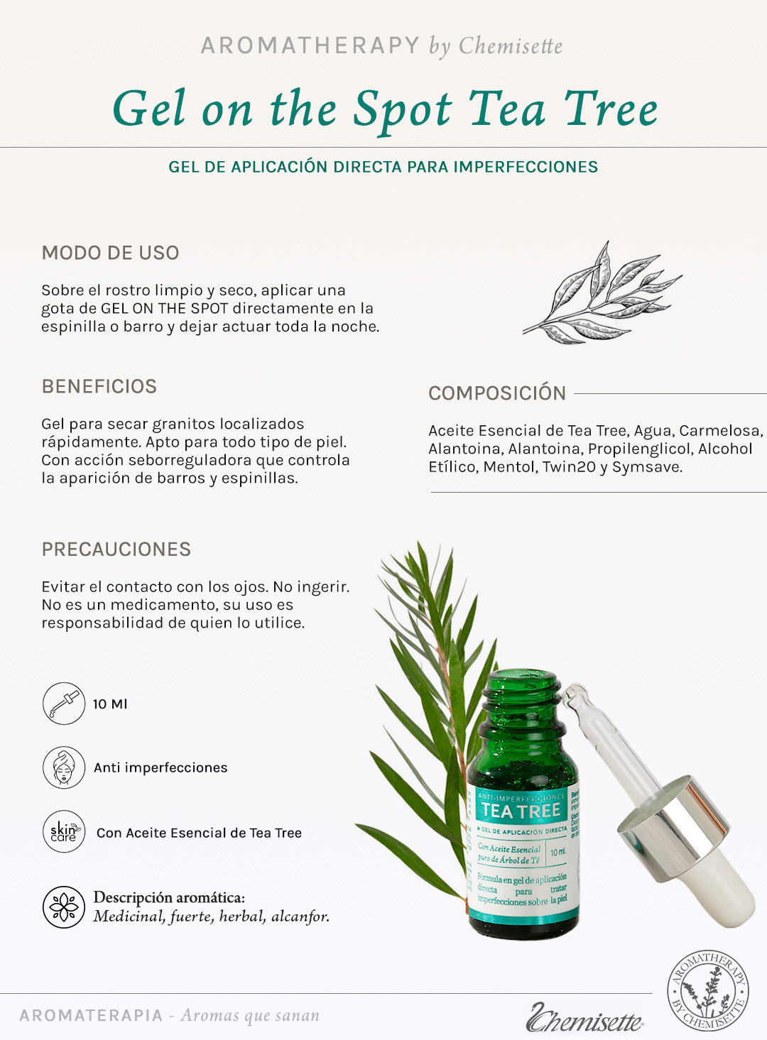 Gel para brotes Tea Tree