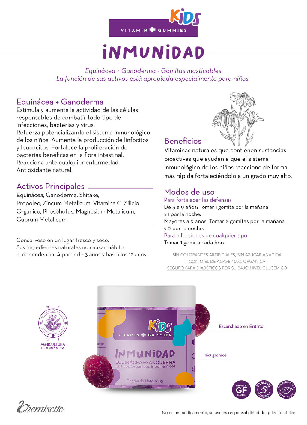Vitamin G. Inmunidad Kids
