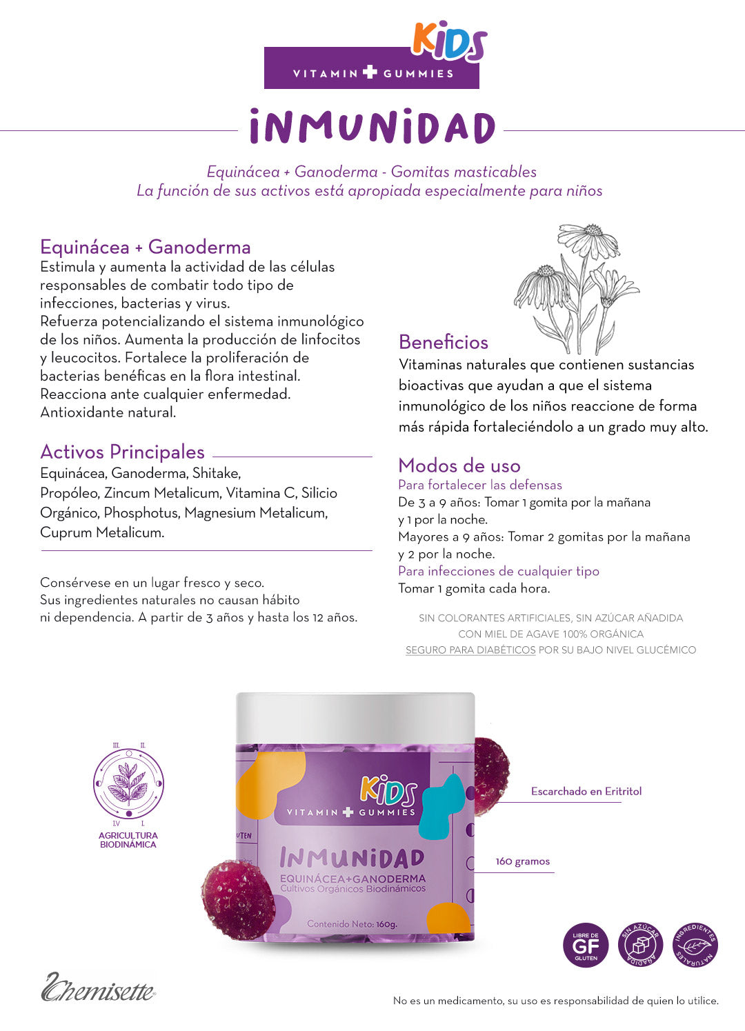 Vitamin G. Inmunidad Kids