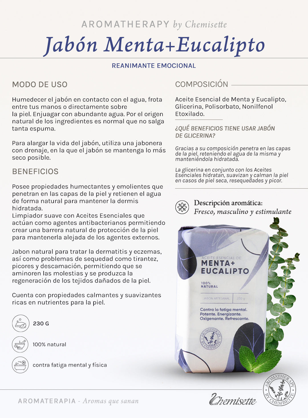Menta Eucalipto Jabón