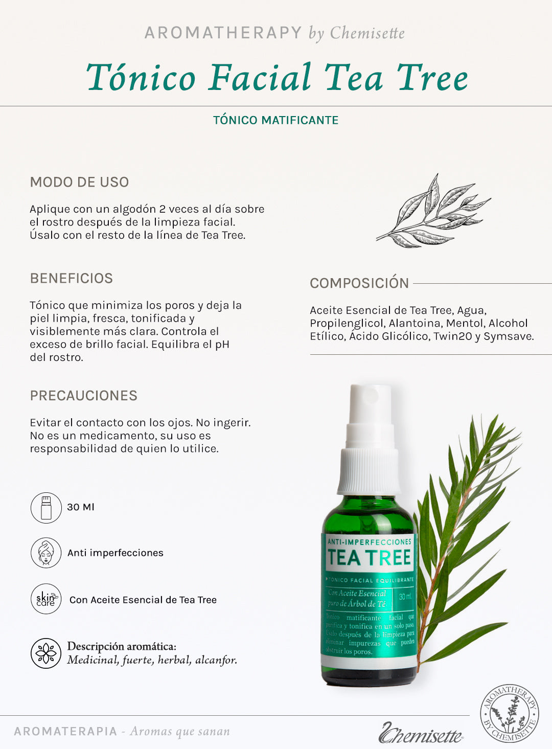Tónico Facial Tea Tree