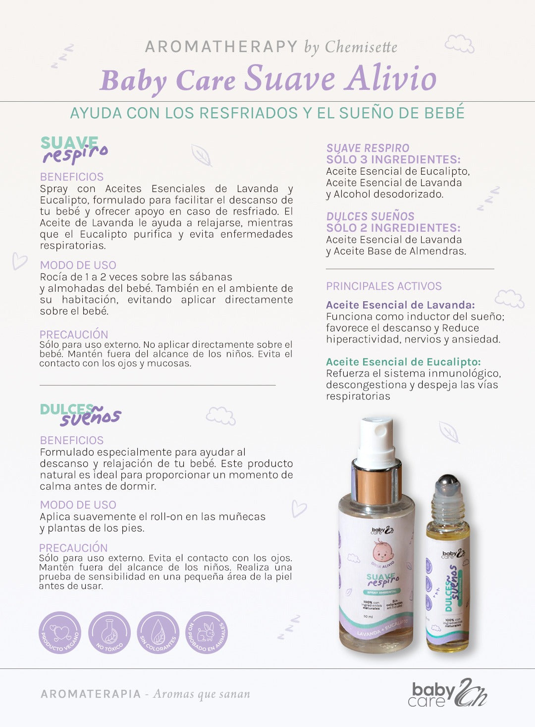 Baby care (mist + roll on)